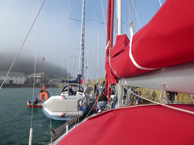 st michael's mount, à l'arrivée de la flotille RM